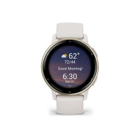 Garmin vivoactive 5 Cream Gold Aluminum Bezel з Ivory Case and Silicone Band (010-02862-11/5B)