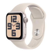 Apple Watch SE 2 GPS + Cellular 40mm Starlight Aluminium Case w. Starlight Sport Band - M/L (MRG13)