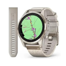 Garmin Epix Pro Gen 2 Sapphire 42mm Soft Gold w. Cream H. Nylon Band (010-02802-20)