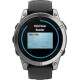 Garmin Fenix E 47mm AMOLED Stainless Steel with Black Silicone Band (010-03025-02/00)
