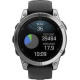 Garmin Fenix E 47mm AMOLED Stainless Steel with Black Silicone Band (010-03025-02/00)