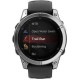 Garmin Fenix E 47mm AMOLED Stainless Steel with Black Silicone Band (010-03025-02/00)