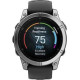Garmin Fenix E 47mm AMOLED Stainless Steel with Black Silicone Band (010-03025-02/00)