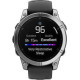 Garmin Fenix E 47mm AMOLED Stainless Steel with Black Silicone Band (010-03025-02/00)