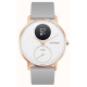 Withings Steel HR Watch 36mm White/Rose Gold with Grey Silicone Band (HWA03b-36white-RG-S.Grey)