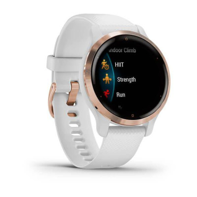 Garmin Venu 2S Rose Gold Bezel with White Case and Silicone Band (010-02429-13)