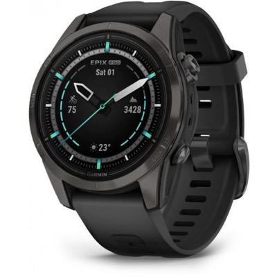 Garmin Epix Pro (Gen 2) Sapphire Edition 42мм Carbon G. DLC Ti. with Black Band (010-02802-14/15)