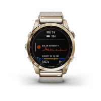 Garmin Fenix 7S Sapphire Solar Cream G. Titanium w. Cream H. Nylon Band (010-02539-39)