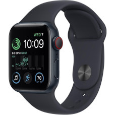 Apple Watch SE 2 GPS + Cellular 40mm Midnight Aluminium Case with Midnight Sport Band - S/M (MRG73)