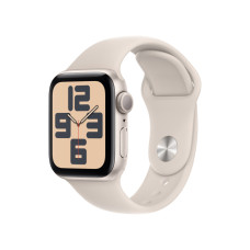 Apple Watch SE 2 GPS + Cellular 40mm Starlight Aluminium Case w. Starlight Sport Band - S/M (MRFX3)