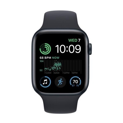 Apple Watch SE 2 GPS 40mm Midnight Aluminum Case w. Midnight S. Band - S/M (MNT73)