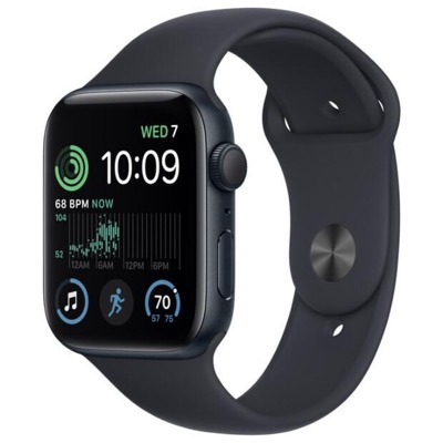 Apple Watch SE 2 GPS 40mm Midnight Aluminum Case w. Midnight S. Band - S/M (MNT73)