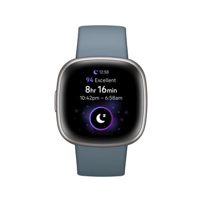 Fitbit Versa 4 Waterfall Blue/Platinum (FB523SRAG)