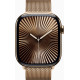 Apple Watch Series 10 GPS + Cellular 46mm Gold Titanium Case w. Gold Milanese Loop - M/L (MX003)