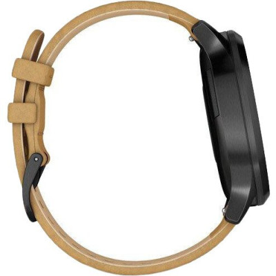 Garmin VIVOMOVE HR PREMIUM ONYX BLACK WITH TAN SUEDE BAND ONE-SIZE (010-01850-00)