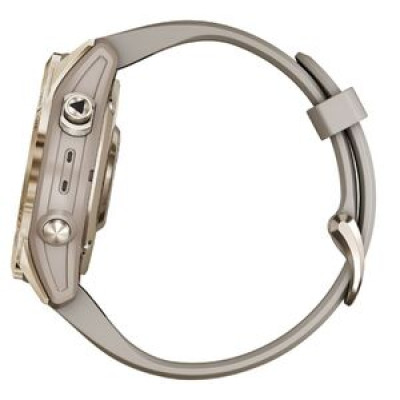 Garmin Fenix 7S Sapphire Solar C. Gold Titanium w. Light Sand Band (010-02539-20/21)
