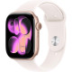 Apple Watch Series 11 GPS + Cellular 46mm Rose Gold Al. Case w. Light Blush Sport Band M/L (MFCJ4)