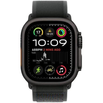 Apple Watch Ultra 2 GPS + Cellular 49mm Black Titan. Case w. Black Trail Loop - M/L (MX4V3)