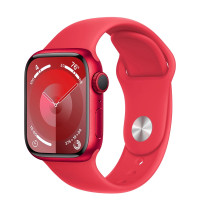Apple Watch Series 9 GPS + Cellular 41mm PRODUCT RED Alu. Case w. PRODUCT RED Sport Band - M/L (MRY83)