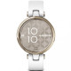 Garmin Lily Cream Gold Bezel with White Case and Silicone Band (010-02384-10)