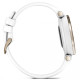 Garmin Lily Cream Gold Bezel with White Case and Silicone Band (010-02384-10)