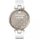 Garmin Lily Cream Gold Bezel with White Case and Silicone Band (010-02384-10)