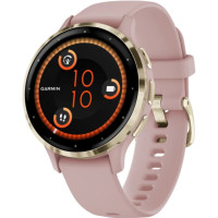 Garmin Venu 3S Soft Gold S. Steel Bezel w. Dust Rose Case and S. Band (010-02785-03)