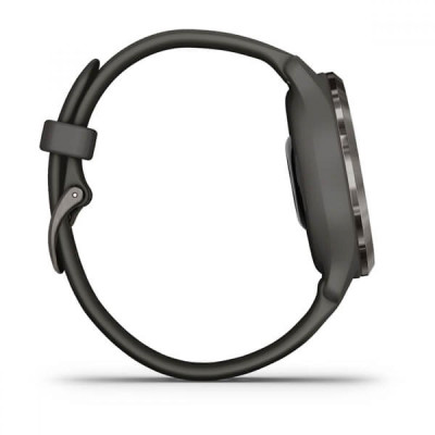 Garmin Venu 2S Slate Bezel with Graphite Case and Silicone Band (010-02429-10)