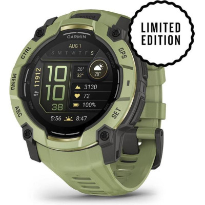 Garmin Instinct 3 50mm AMOLED Green with Fern Green Band (010-03020-02)