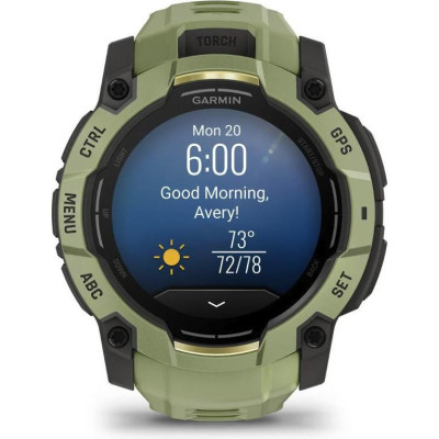 Garmin Instinct 3 50mm AMOLED Green with Fern Green Band (010-03020-02)