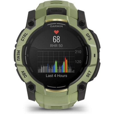Garmin Instinct 3 50mm AMOLED Green with Fern Green Band (010-03020-02)