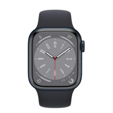 Apple Watch Series 8 GPS + Cellular 45mm Midnight Aluminum Case w. Midnight S. Band S/M (MNVJ3)