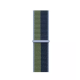 Apple Watch Series 7 GPS 41mm Blue Aluminum Case With Abyss Blue/Moss Green Sport Loop (MKNH3)