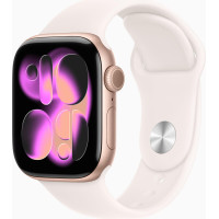 Apple Watch Series 11 GPS 42mm Rose Gold Alu. Case w. Light Blush S. Band - S/M (MEU04)