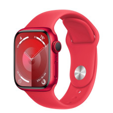 Apple Watch Series 9 GPS + Cellular 41mm PRODUCT RED Alu. Case w. PRODUCT RED Sport Band - S/M (MRY63)
