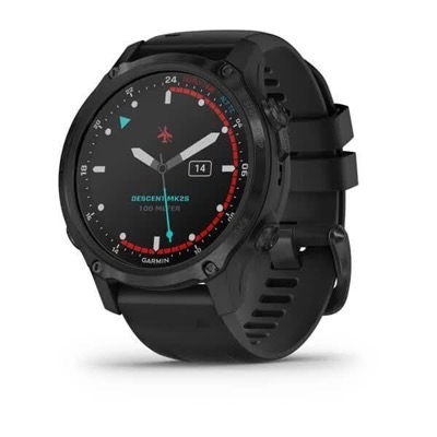 Garmin Descent Mk2S Carbon Grey with Black Silicone Band (010-02403-04)