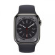 Apple Watch Series 8 GPS + Cellular 41mm Graphite S. Steel Case w. Midnight S. Band (MNJJ3)