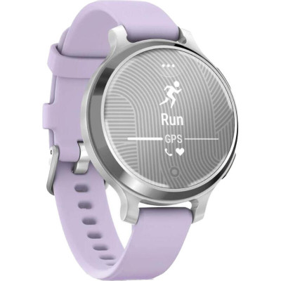 Garmin Lily 2 Active Silver with Purple Jasmine Silicone Band (010-02891-01)
