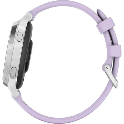Garmin Lily 2 Active Silver with Purple Jasmine Silicone Band (010-02891-01)
