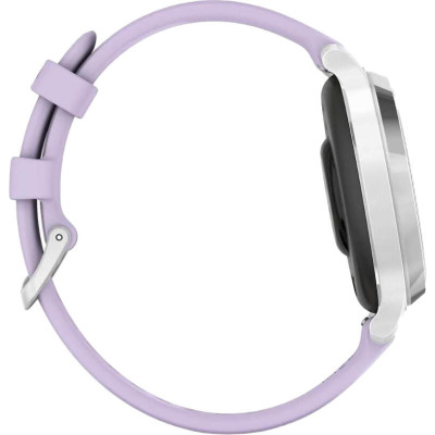 Garmin Lily 2 Active Silver with Purple Jasmine Silicone Band (010-02891-01)