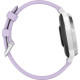 Garmin Lily 2 Active Silver with Purple Jasmine Silicone Band (010-02891-01)