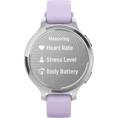 Garmin Lily 2 Active Silver with Purple Jasmine Silicone Band (010-02891-01)