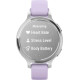 Garmin Lily 2 Active Silver with Purple Jasmine Silicone Band (010-02891-01)