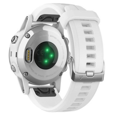 Garmin Fenix 5S Plus Sapphire White with Carrera White Band (010-01987-01)