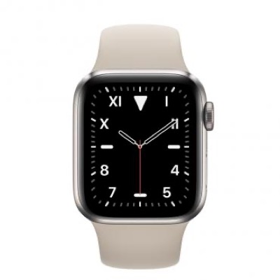 Apple Watch Edition Series 5 40mm Titanium Case w. Gray Sport b. (MWQE2)