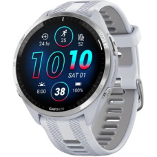 Garmin Forerunner 965 Titanium Bezel w. Whiteston Case and Whiteston/Powder Gray S. Band (010-02809-01/11)