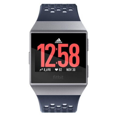 Fitbit Ionic Fitness Watch Adidas Edition Ink Blue/Ice Gray S+L (FB503WTNV)