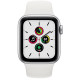 Apple Watch SE 2 GPS 40mm Silver Aluminum Case with White Sport Band (MNJV3)