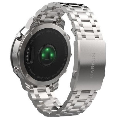 Garmin fenix Chronos Steel with Brushed Stainless Steel Watch Band (010-01957-02)