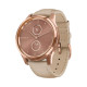 Garmin Vivomove Luxe 18K Rose Gold PVD Stainless Steel w. Light Sand Italian Leather B. (010-02241-01)